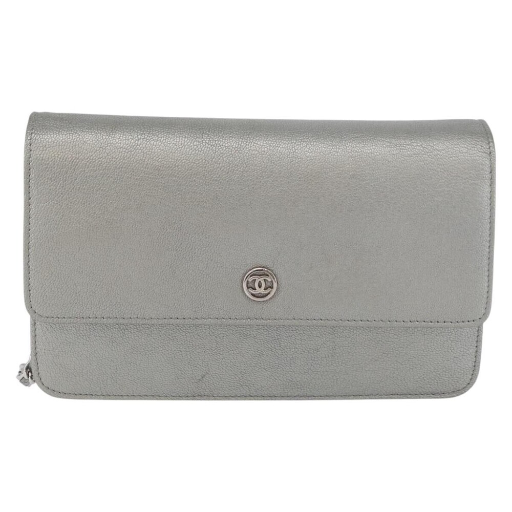 Chanel Round CC Wallet on Chain Goatskin